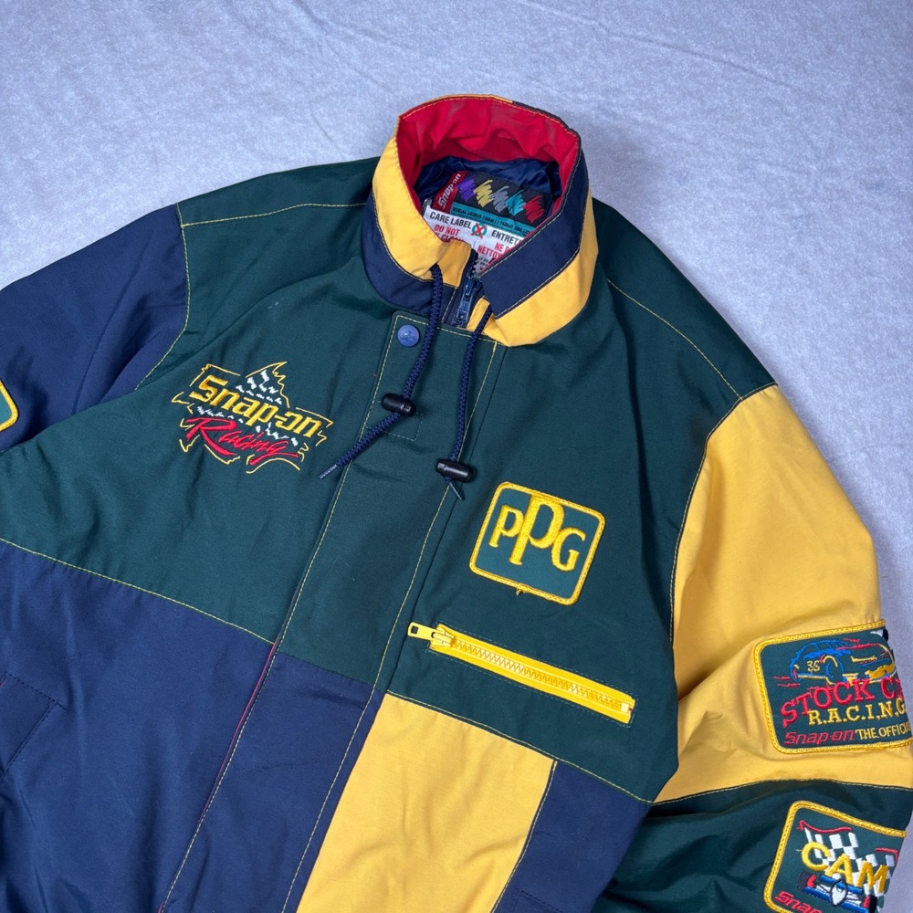 Multicolor Snap-on Racing Jacket – Size 14-16 - Picture 2 of 6